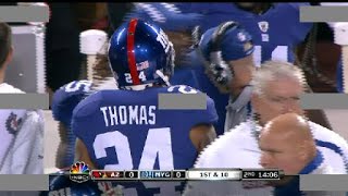 Terrell Thomas 13-yd INT return - Giants CB Terrell Thomas picks a pass from Kurt W
