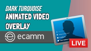 ECAMM Animated Video Overlay for Countdown Timer - Color: DARK TURQUOISE