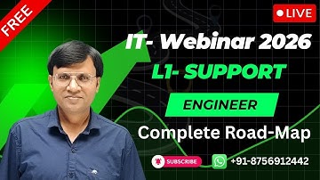 IT Webinar 2026 | L1 Support Engineer Complete Roadmap 🚀 | Entry-Level IT Jobs | ICNT Academy
