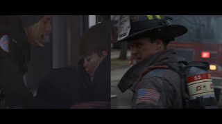 Brettsey - Chicago Fire - 8x17 Pt.2 - Mother and son rescued