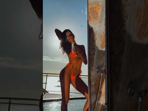 Izabel goulart Under the Caribbean sun 🌴💛 #shorts