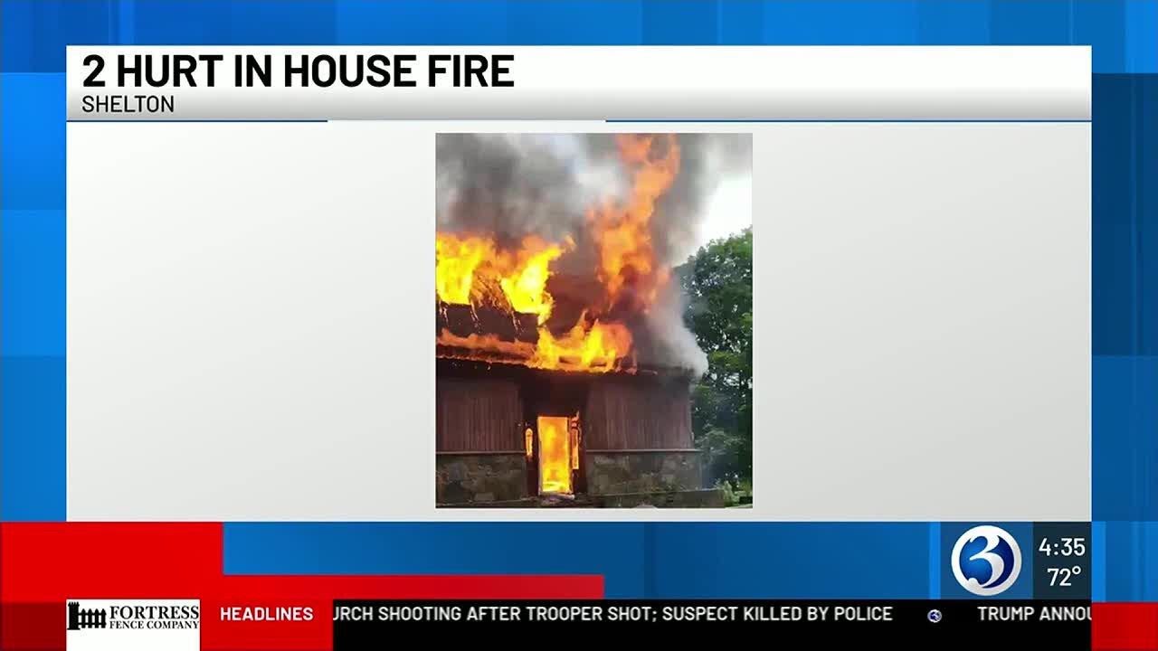 Firefighter, occupant hospitalized after house fire in Shelton - YouTube