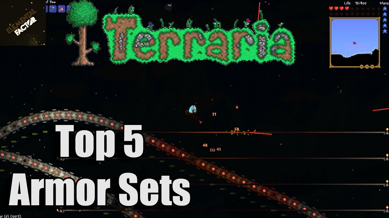 Terraria Top 5 Armor Sets Terraria Gameplay YouTube
