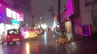Kollam Chinnakada And Main Road Late Evening Rain Drive