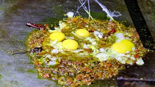 Road Side Delicious Cheese Egg Afghani & Scrambled Egg Pulao | Egg Street Food | Indian Street Food