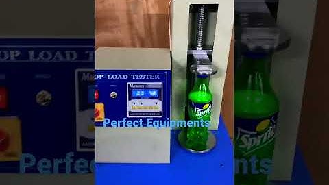 Top load tester #bottle testing instruments #preform testing instruments
