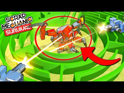 Видео: ЛАБИРИНТ С ЛОВУШКАМИ ДЛЯ КРАСНОГО БОССА В SCRAP MECHANIC: SURVIVAL!!!