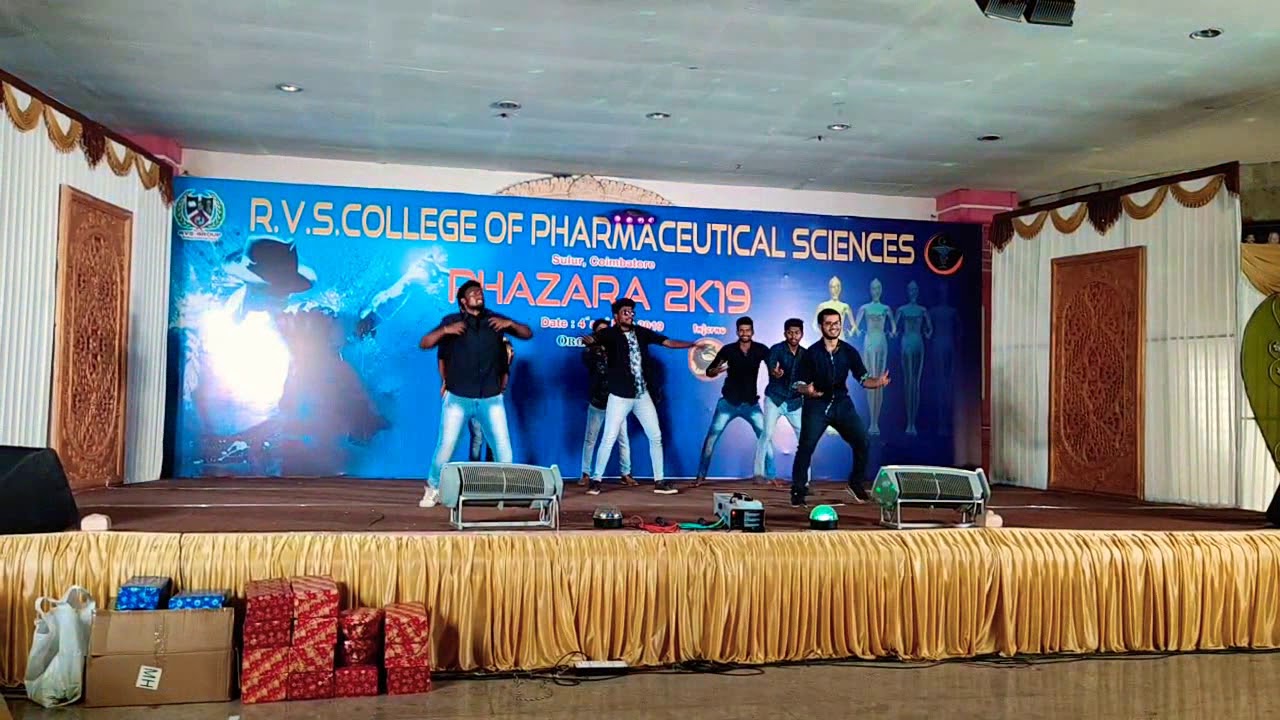 SMASHERS-2015-2019 OF RVS COLLEGE OF PHARMACEUTICAL SCIENCES,SULUR DANCE PERFORMANCE ON PHAZARA 2K19