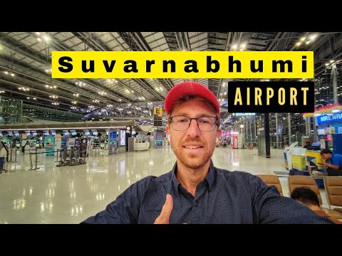 Bangkok, Thailand | Suvarnabhumi Airport | Airport Walk 4K