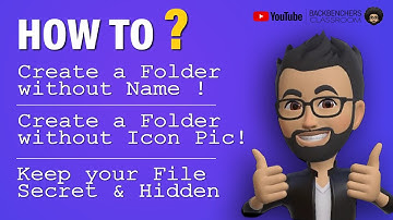 How to Hide Folder Name | Remove Folder Icon Picture | Create a Secret Folder in Windows 11