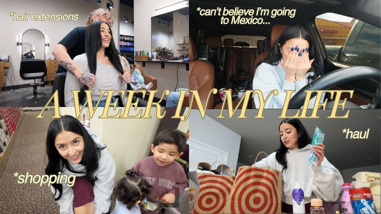 GET TRAVEL READY WITH ME FOR MEXICO! 🇲🇽 ✈️ HAIR EXTENSIONS, NEW NAILS, LAST MINUTE SHOPPING