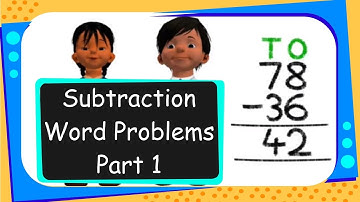 Maths - Subtraction Word Problems - Part 1 - English