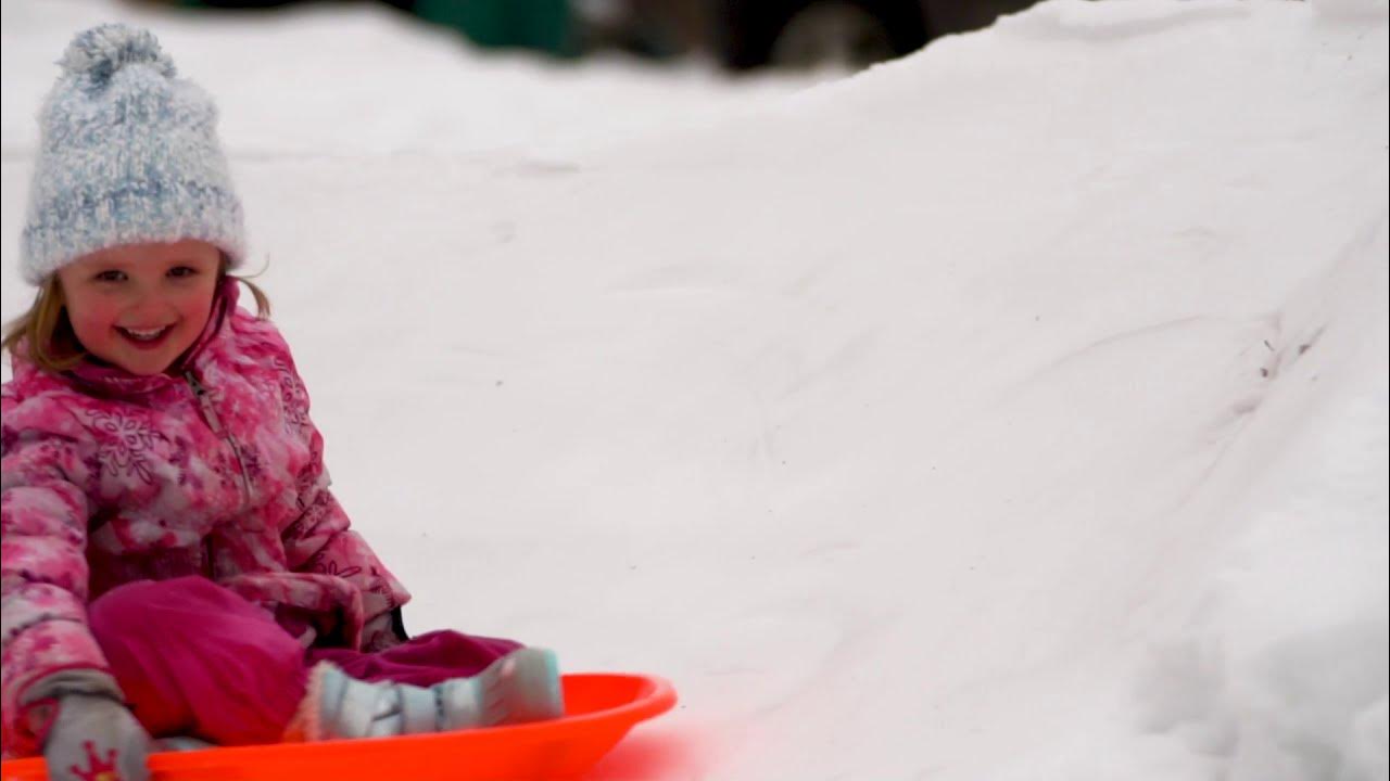 Backyard Snow Luge (NO HILL NEEDED) YouTube