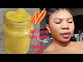 DIY carrot creamy butter for skin lightening an brightening