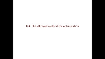 Linear Optimization course - Video 33: The ellipsoid method for optimization