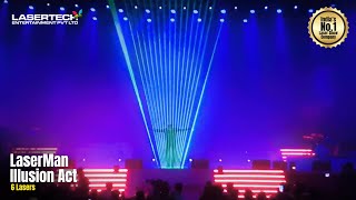 LaserMan Act - For Corporate events, Product Launches and Weddings | Laser Light show (6 lasers)