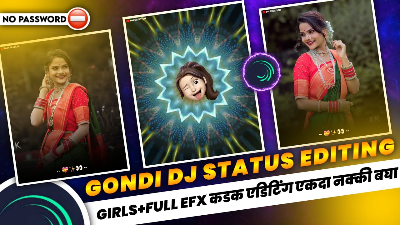 💛Gondi Dj Status Editing || Alight Motion Video Editing Gondi || DM CREATION