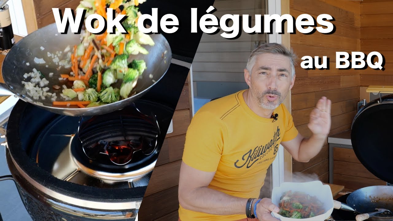Wok de légumes au BBQ - Monolith Classic
