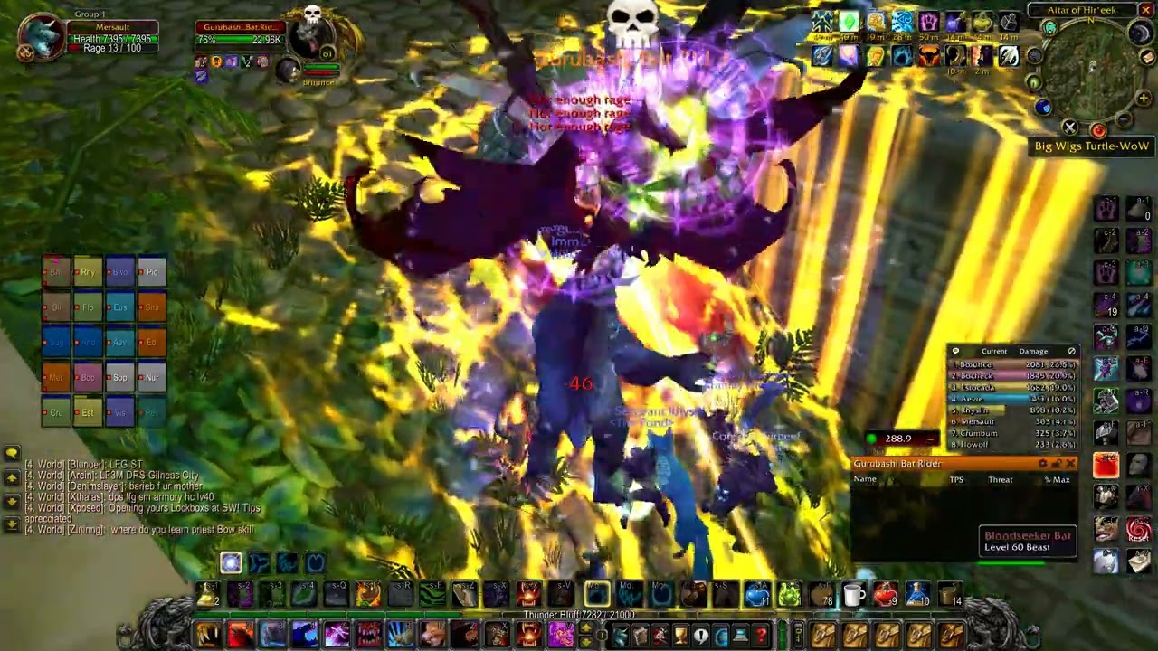 Turtle WoW - Зул'Гуруб - Весёлый забег со специальным дропом :) - Танк Ферал Друид