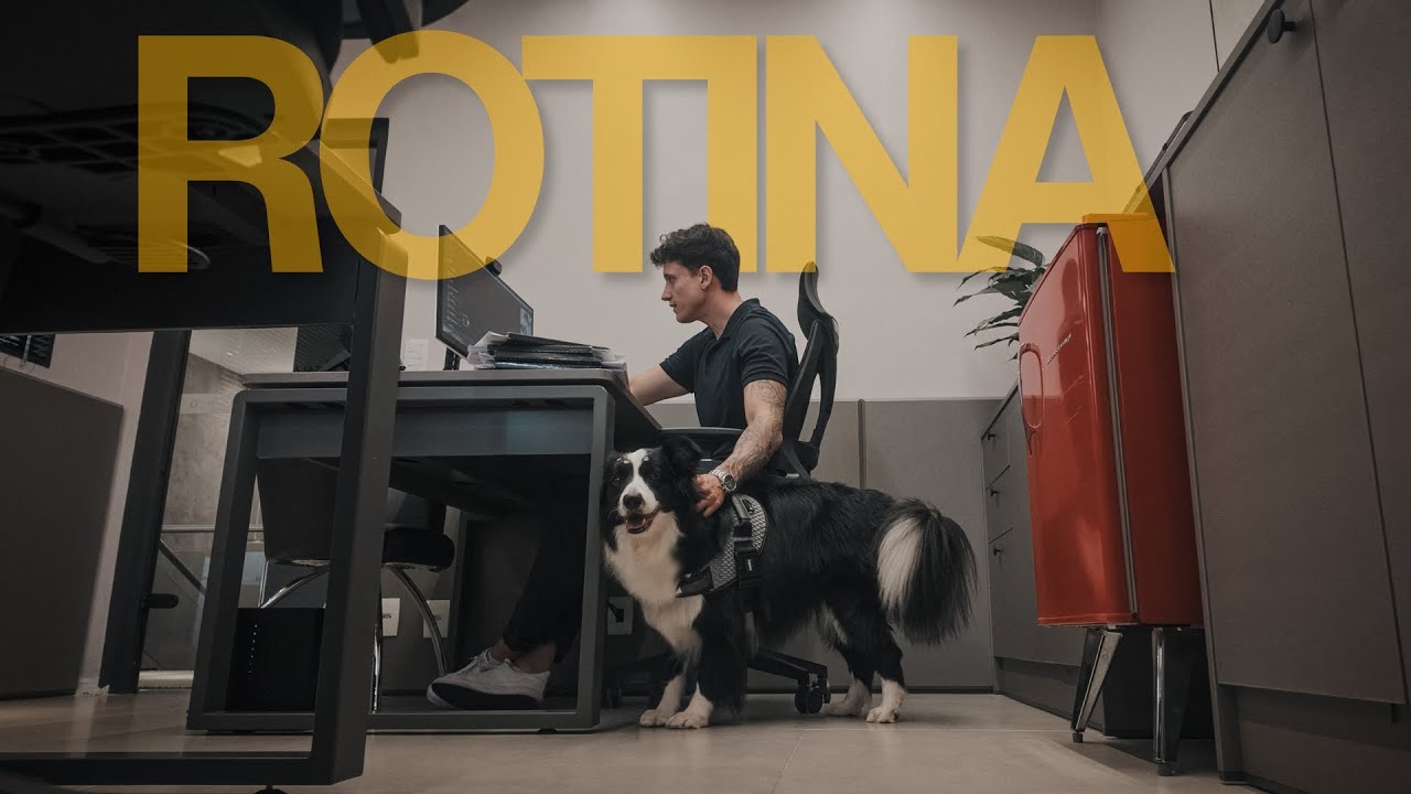 rotina real de trabalho, treino e criação de conteúdo