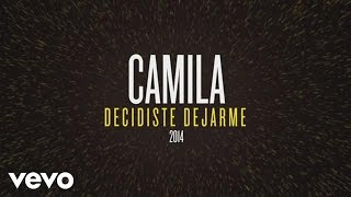 Video thumbnail of "Camila - Decidiste Dejarme (Cover Audio)"