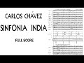 Carlos chvez  sinfona india 193536 score