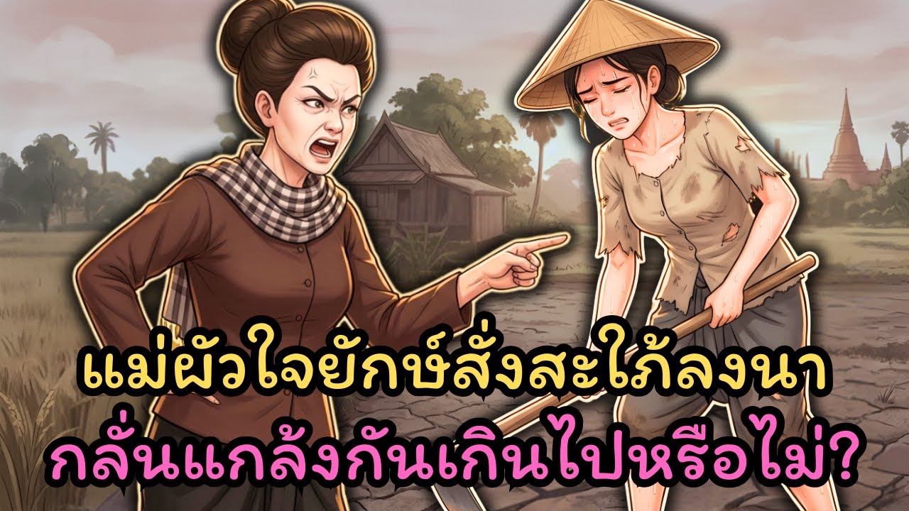 แม่ผัวใจยักษ์! จิกหัวลูกสะใภ้ทำนาเหมือนทาส