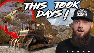 How To Haul A Dead Dozer Down The Mountain  Insane Dozer Recovery!