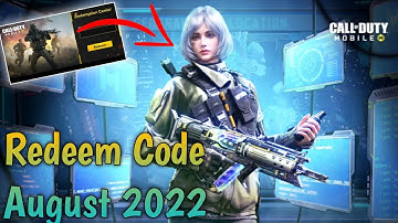Codm Redeem Code august 2022 | Today Redeem Code | New Redeem Code Codm 2022 | Codm Codes 2022