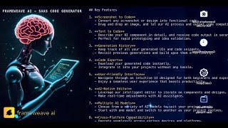 FrameWeave AI Demo | Transform Your UI Development with AI