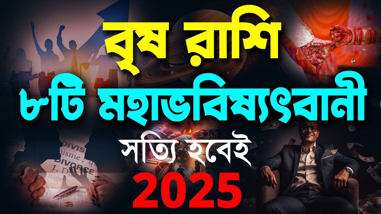 বৃষ রাশি 2025 এ 8 টি মহা ভবিষ্যৎবাণী। Brish Rashi 2025 | Taurus Sign ...