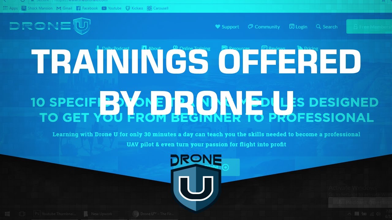 Learn How To Fly A Drone. Trainings offered by Drone U the Only Drone