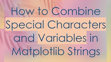 How to Combine Special Characters and Variables in Matplotlib Strings