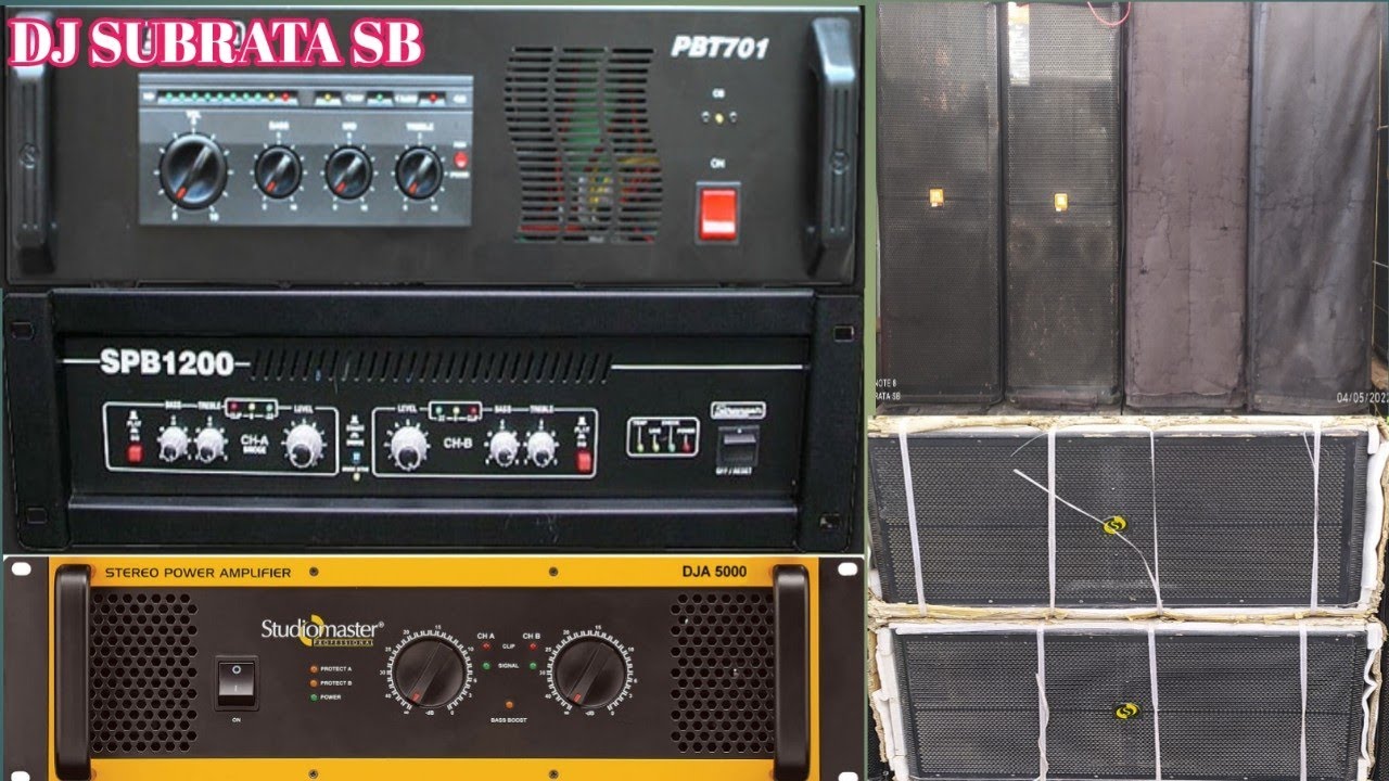 STUDIOMASTER DJA 5000 & STUDIOMASTER SPB 1200 & STRANGER PBT 701 & STUDIOMASTER 12,2 MIXER