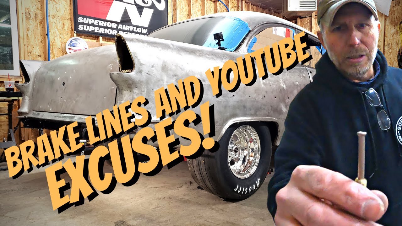 1955 Chevy Brake Line Install and YouTube Excuses... - YouTube