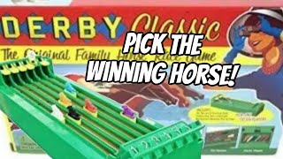 Mechanical Horse Racing Game Unboxing And Review Derby Clic Family Track Race 6 Lane Desktop Fun
