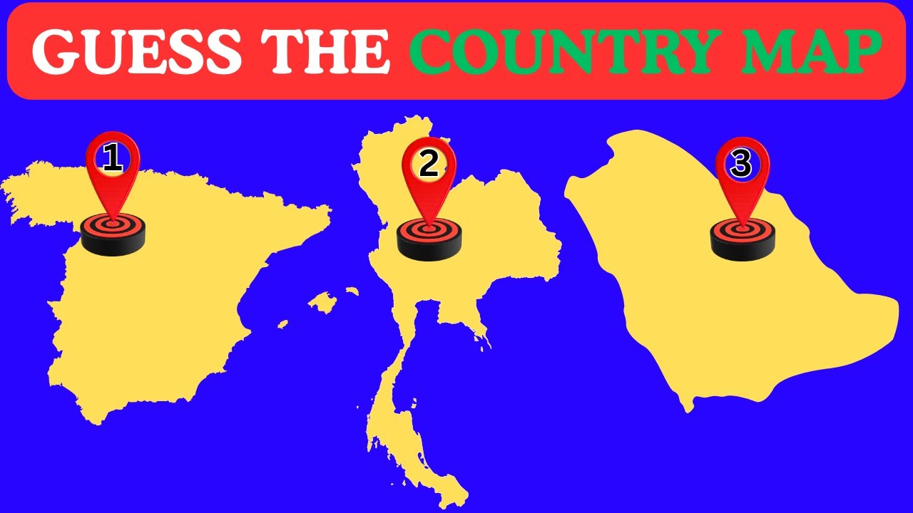 Угадайте страны по карте, которую 90% не могут разгадать! 🌎😱