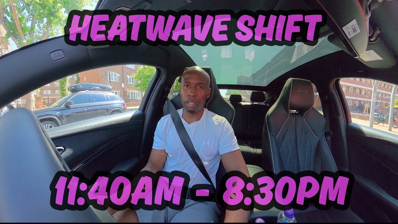London Uber Driver Vlog | Heatwave Shift | 11:00am - 8:00pm | Earnings