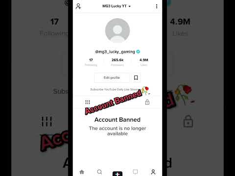 TikTok Account Banned