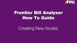 Bill Analyser Creating New Nodes