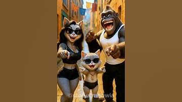 😱 poor monkey, they laughed at him for being too thin 😭😱 #cats #shorts #cat #ai #story #meow