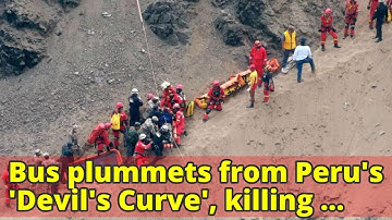 Bus plummets from Peru