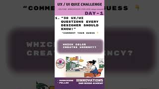 Ux ui quiz | day 1| learn ux ui #uxfacts #uxmyths #uxuidesign #dailyux #uxchallenge #uxguide #uxtips