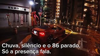 Toyota 86 Na Madrugada Chuvosa Presença No Escuro