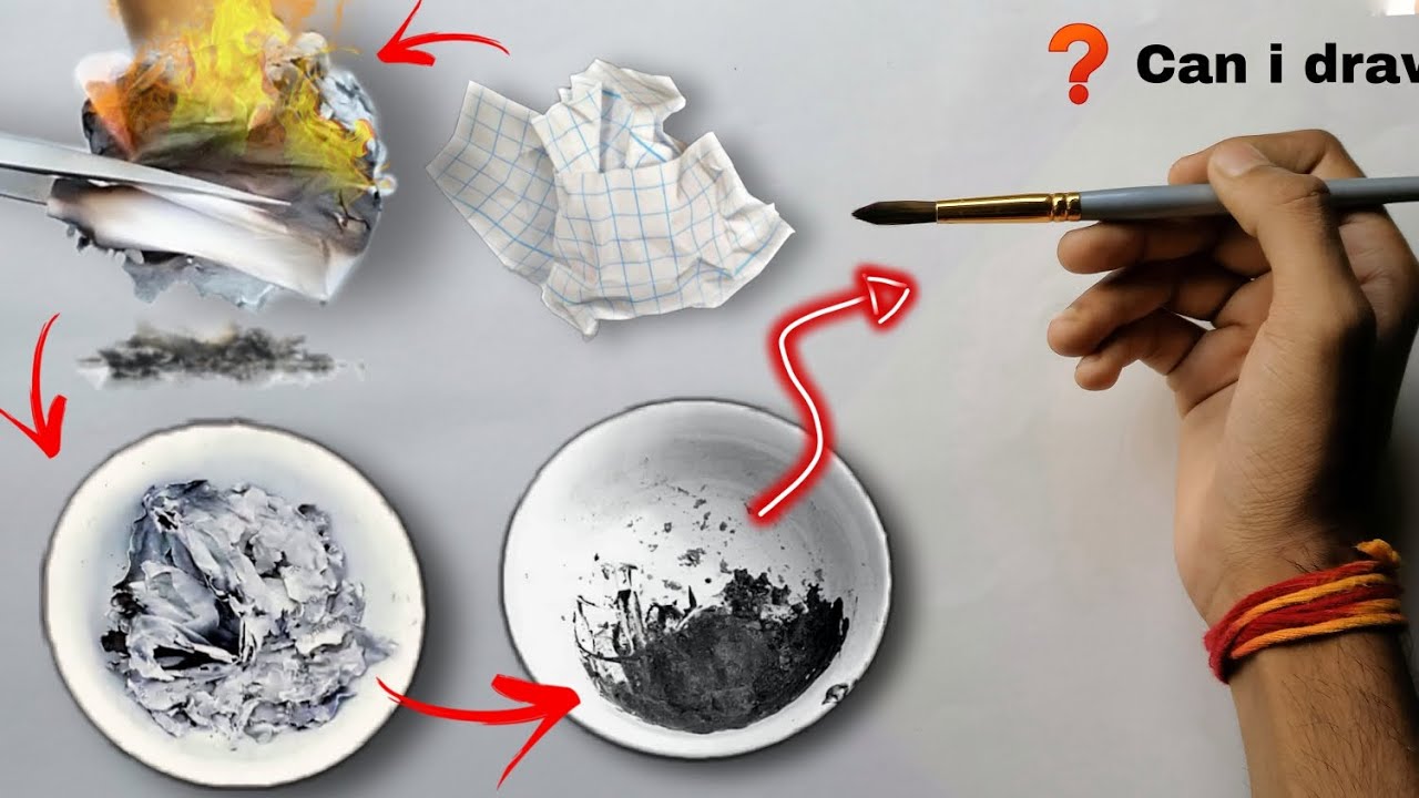 Drawing With Paper 📄 😳😳 paper se drawing hoga keya 😱😱? YouTube