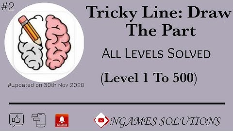 Tricky Line: Draw The Part |All Levels Solved |Level 1 To 500 |