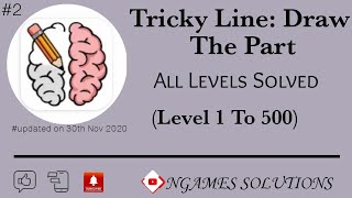 Tricky Line: Draw The Part |All Levels Solved |Level 1 To 500 | screenshot 3