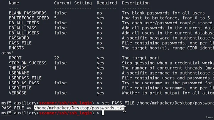 48 attacking SSH Brute force attack