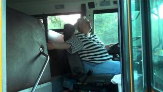 Adrian's first morning riding the bus: August 17, 2011