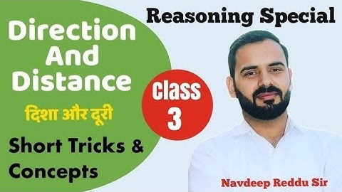Direction & Distance || Class-3 || By Navdeep Reddu Sir || For HSSC CET 2023, DSSSB, KVS ||